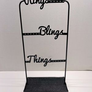 METAL BLACK JEWELRY DISPLAY